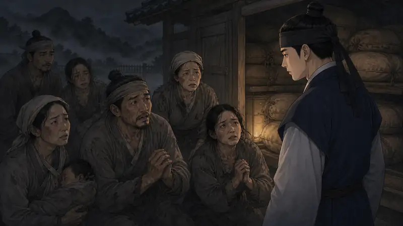 조선 야담 장면 058 - 열병 든 산마을