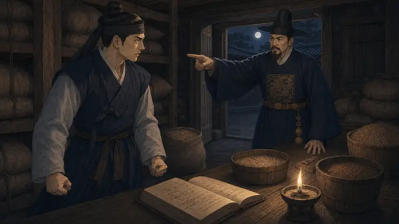 조선 야담 장면 063 - 정월까지 협박하다