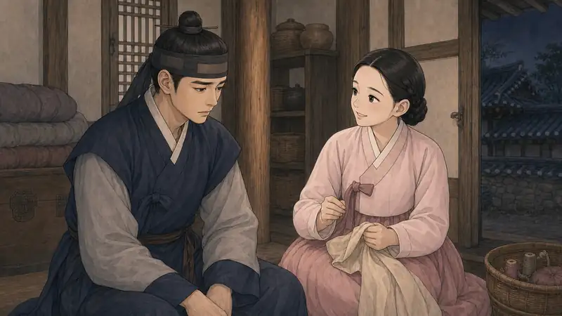 조선 야담 장면 072 - 더 빨리 따라갈게요
