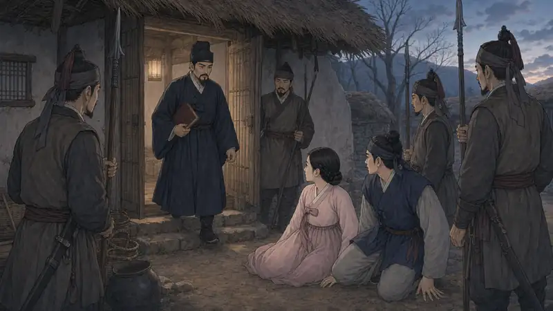 조선 야담 장면 074 - 새벽의 포위