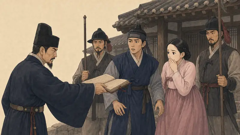 조선 야담 장면 075 - 서른일곱 말의 누명