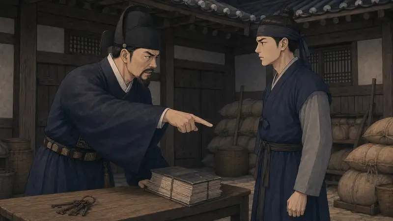 조선 야담 장면 077 - 윤 호장의 몰아세움