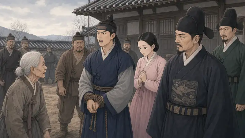 조선 야담 장면 085 - 남매의 공개 절연