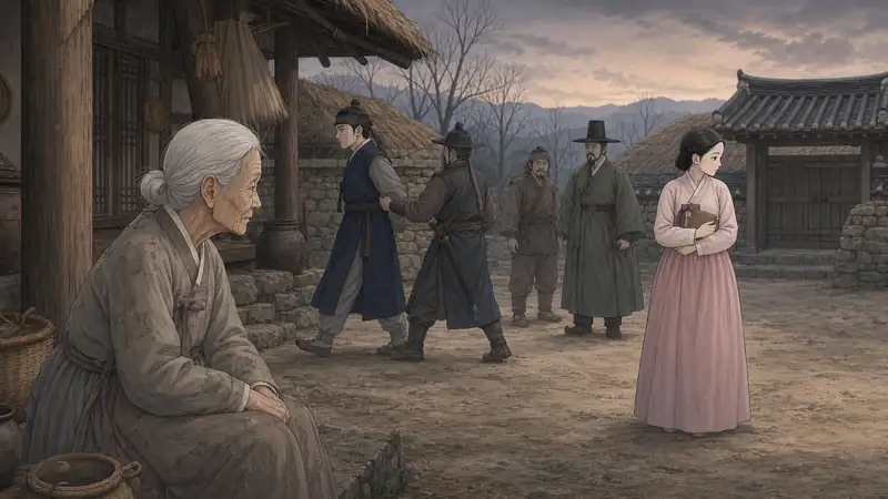 조선 야담 장면 086 - 의심을 피하려는 연극