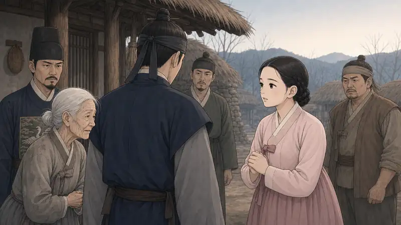 조선 야담 장면 088 - 정월의 아픈 응답