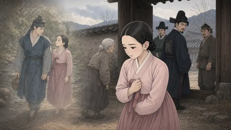 조선 야담 장면 089 - 눈물 속의 기억