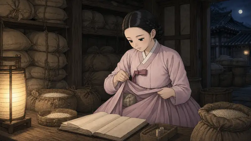 조선 야담 장면 092 - 치맛단 속 장부