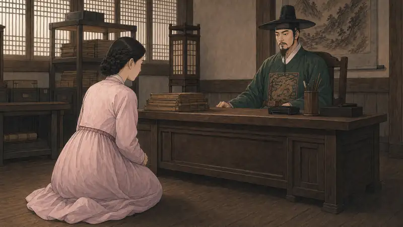 조선 야담 장면 108 - 현감에게 알리는 정월