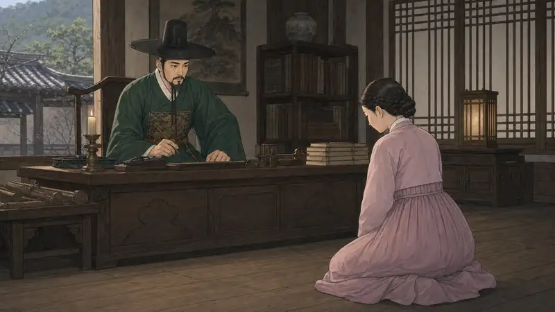 조선 야담 장면 109 - 현감의 차분한 반문