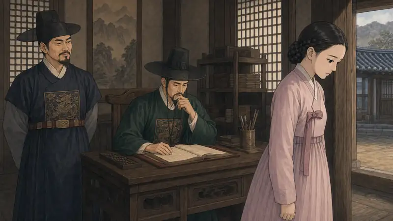 조선 야담 장면 111 - 증거 부족으로 돌아서다