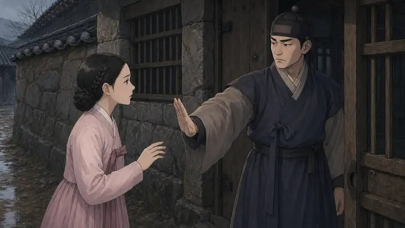 조선 야담 장면 125 - 옥으로 향한 정월