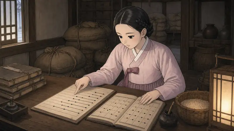 조선 야담 장면 137 - 배급 다음 날의 기록