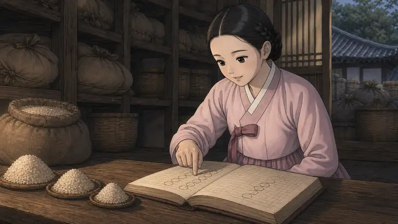 조선 야담 장면 138 - 동그라미와 빠진 양