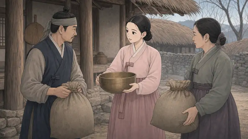 조선 야담 장면 145 - 스스로 확인하게 하다