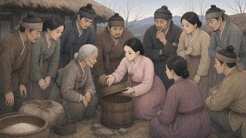 조선 야담 장면 146 - 뜻을 모은 열 사람