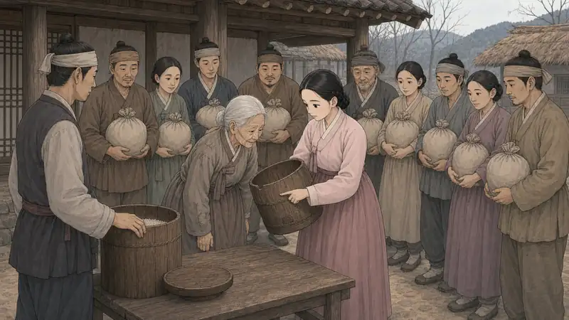 조선 야담 장면 147 - 반달 흠집의 말통