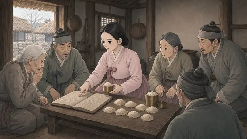 조선 야담 장면 151 - 서른일곱 말의 계산