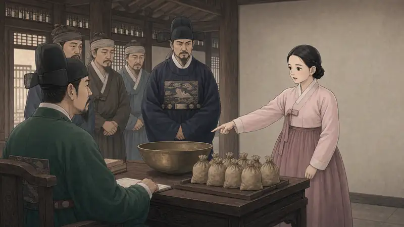 조선 야담 장면 161 - 열 집의 부족분