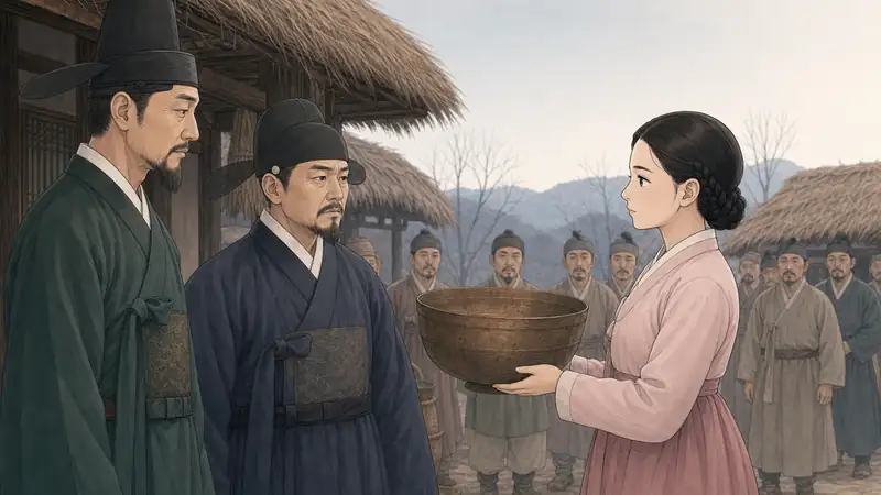 조선 야담 장면 164 - 어머니의 됫박