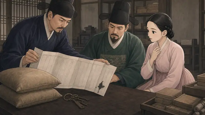 조선 야담 장면 167 - 석우의 서명