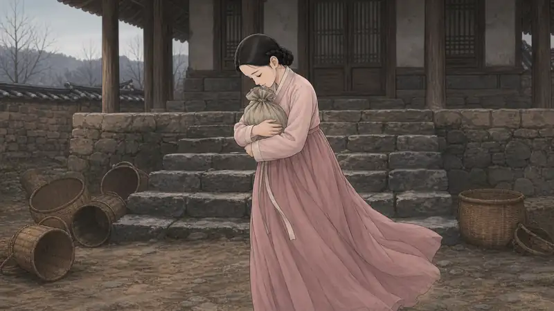 조선 야담 장면 176 - 고개 숙인 정월