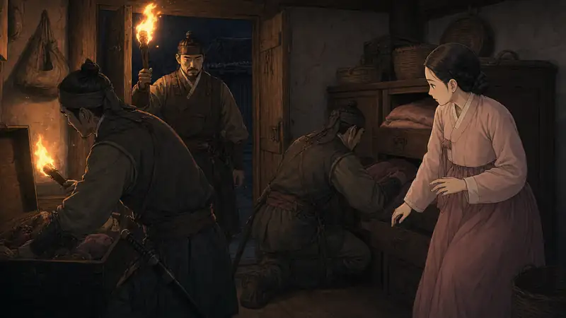 조선 야담 장면 179 - 밤의 급습