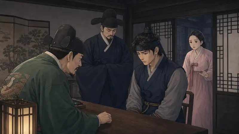 조선 야담 장면 185 - 혼자 뒤집어쓴 죄