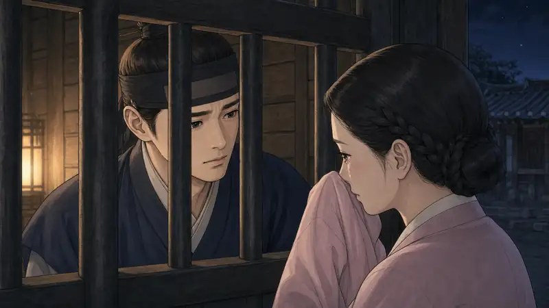 조선 야담 장면 199 - 마주 본 눈