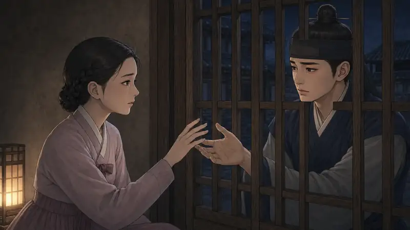 조선 야담 장면 206 - 늦은 사과