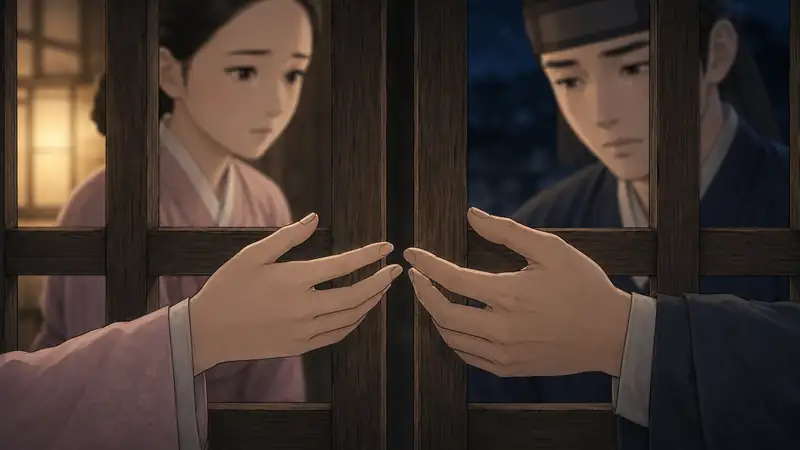 조선 야담 장면 207 - 닿지 못한 손끝