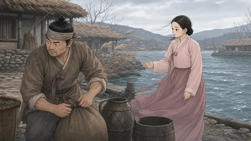 조선 야담 장면 219 - 돌아선 봉구