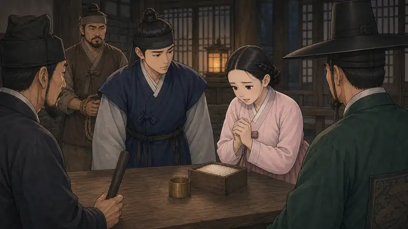 조선 야담 장면 243 - 숨기려한잘못