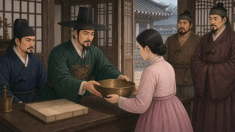 조선 야담 장면 245 - 되찾은됫박과장부