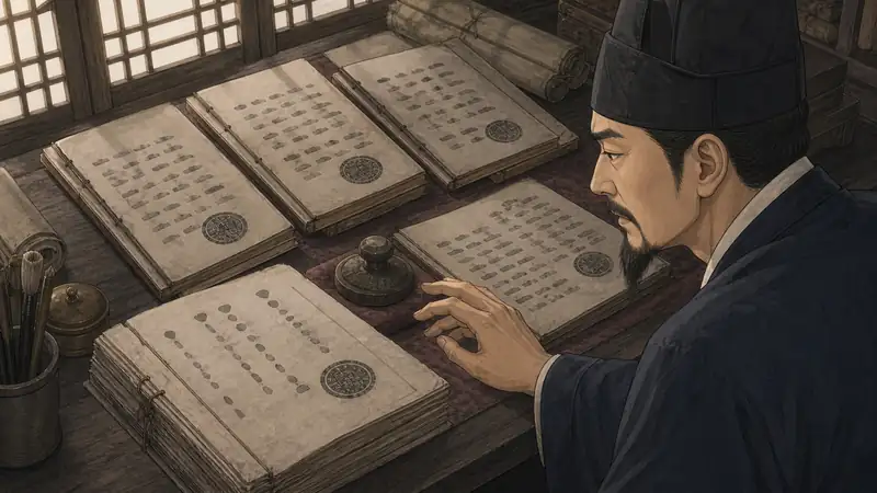 조선 야담 장면 258 - 도장과거래기록