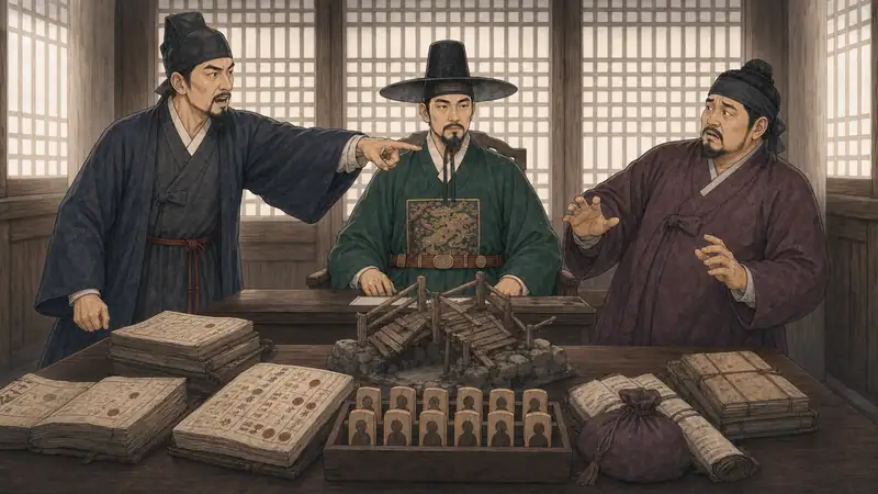 조선 야담 장면 259 - 죽은이와끊긴다리