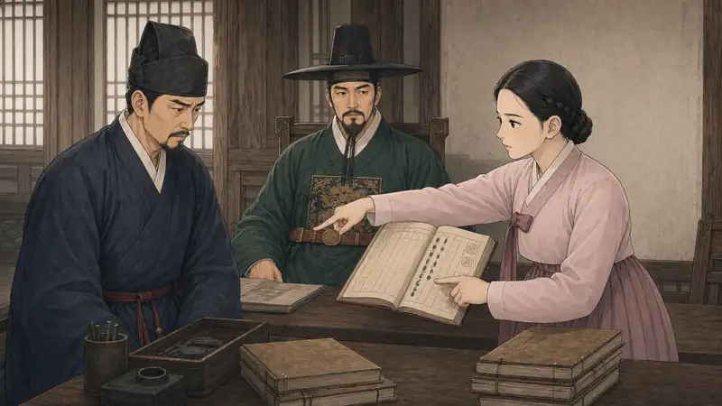 조선 야담 장면 260 - 정월의반문