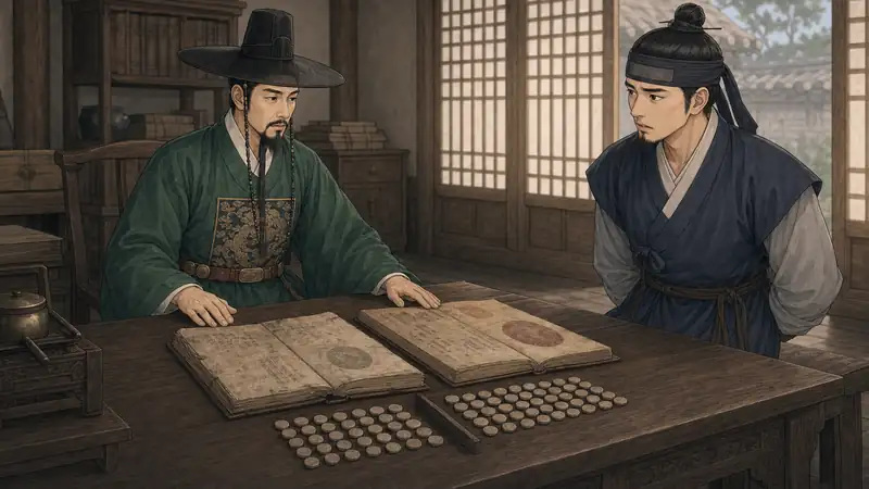 조선 야담 장면 262 - 성립하지않는누명