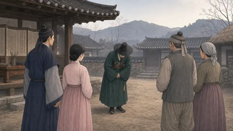 조선 야담 장면 271 - 현감의공개반성