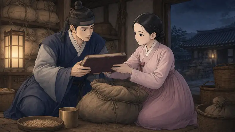 조선 야담 장면 286 - 장부도짐도함께