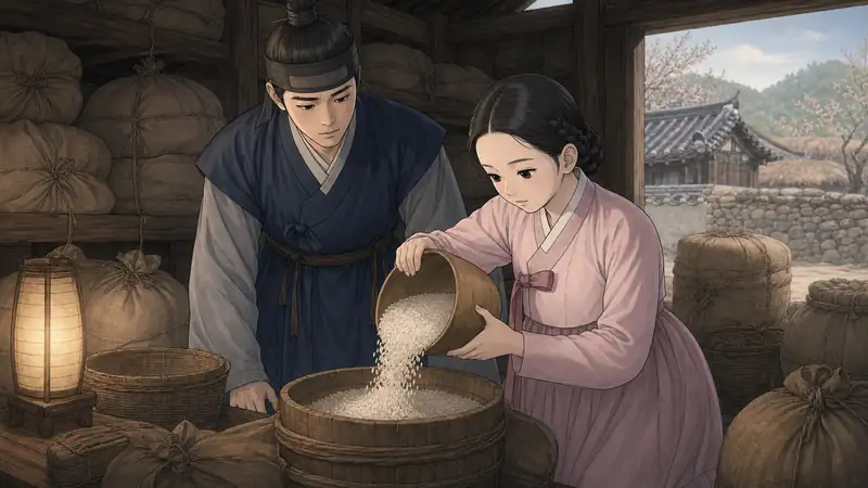 조선 야담 장면 290 - 봄날말통점검