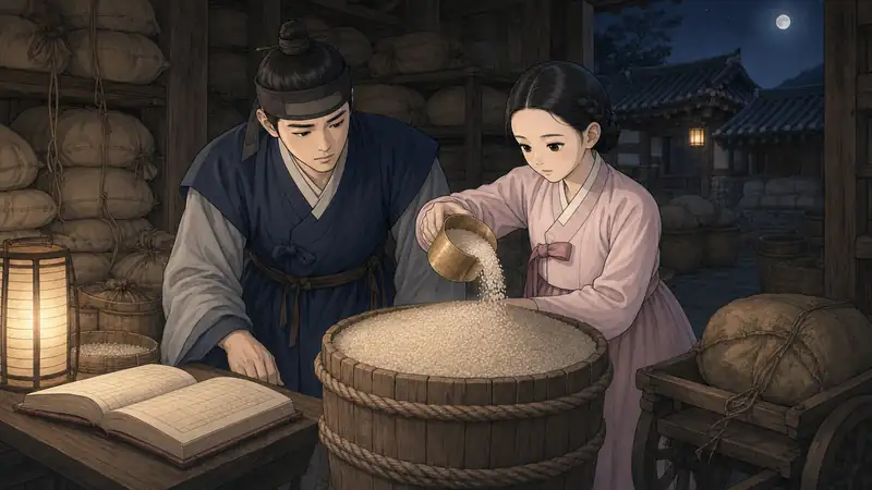 조선 야담 장면 291 - 열번째됫박